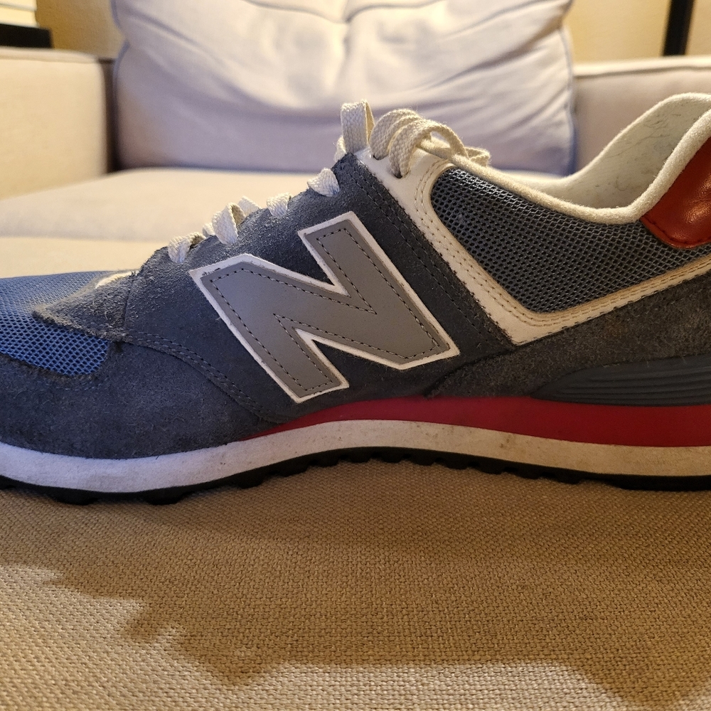 Blue New Balance shoes